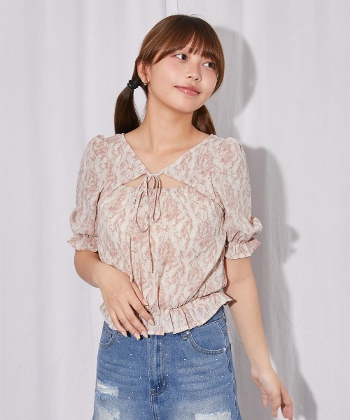 GORGE（ゴージ）の「花柄２ＷＡＹキャンディーブラウス（シャツ/ブラウス・レディース・ラベンダー/ピンク/ブルー・F）」の11枚目の写真