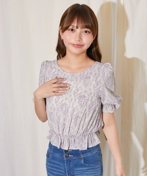 GORGE（ゴージ）の「花柄２ＷＡＹキャンディーブラウス（シャツ/ブラウス・レディース・ラベンダー/ピンク/ブルー・F）」の14枚目の写真