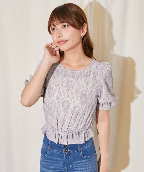GORGE（ゴージ）の「花柄２ＷＡＹキャンディーブラウス（シャツ/ブラウス・レディース・ラベンダー/ピンク/ブルー・F）」の15枚目の写真