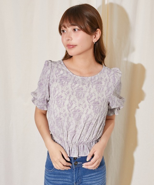 GORGE（ゴージ）の「花柄２ＷＡＹキャンディーブラウス（シャツ/ブラウス・レディース・ラベンダー/ピンク/ブルー・F）」の16枚目の写真