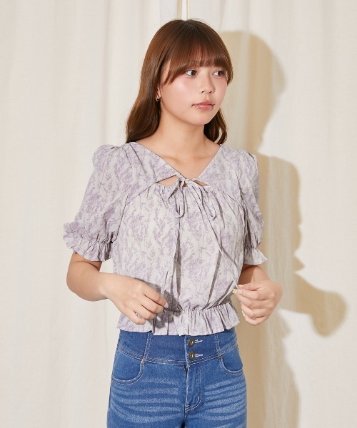 GORGE（ゴージ）の「花柄２ＷＡＹキャンディーブラウス（シャツ/ブラウス・レディース・ラベンダー/ピンク/ブルー・F）」の19枚目の写真