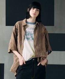 seyto サイズ3 / メッシュレイヤードドットシャツ Mesh layered dot shirt / メッシュレイヤードドットシャツ（シャツ