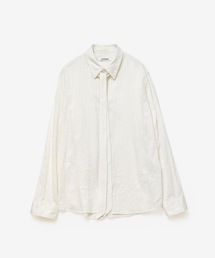 ATTACHMENT | コットン シャドーストライプ ブロード ナロータイ L/S シャツ / CO SHADOW STRIPE BROAD NARROW TIE L/S SHIRT(シャツ/ブラウス)