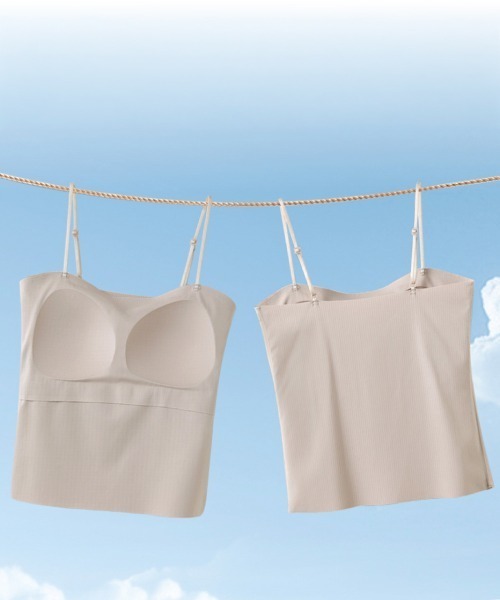 Miniministore(ミニミニストア)の「レースフリルブラトップカップ付キャミ春夏(キャミソール・レディース・ブラック/アイボリー/キャメル/グレイッシュベージュ・FREE)」の18枚目の写真