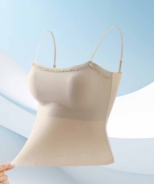 Miniministore(ミニミニストア)の「レースフリルブラトップカップ付キャミ春夏(キャミソール・レディース・ブラック/アイボリー/キャメル/グレイッシュベージュ・FREE)」の19枚目の写真