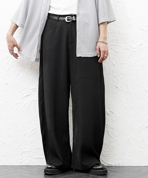 MinoriTY(マイノリティ)の「【MinoriTY】とろみカーブスラックス メンズ 春服 夏服 ワイド(チノパンツ・メンズ・アイボリー/ブラック/チャコール・M/S/L)」の15枚目の写真
