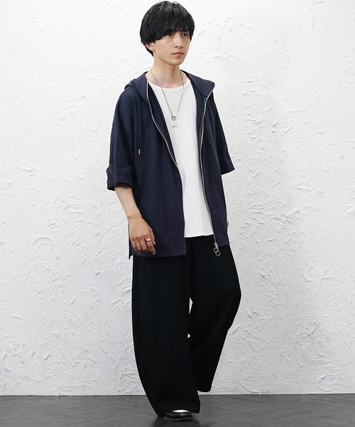 MinoriTY(マイノリティ)の「【MinoriTY】とろみカーブスラックス メンズ 春服 夏服 ワイド(チノパンツ・メンズ・アイボリー/ブラック/チャコール・M/S/L)」の19枚目の写真