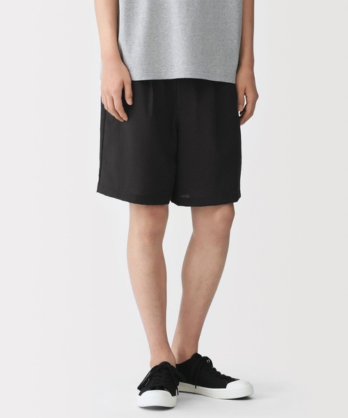 無印良品（ムジルシリョウヒン）の「紳士　風を通すショートパンツ（その他パンツ・メンズ・ネイビー/グレー/ブラック・S/M/L/XL）」の2枚目の写真