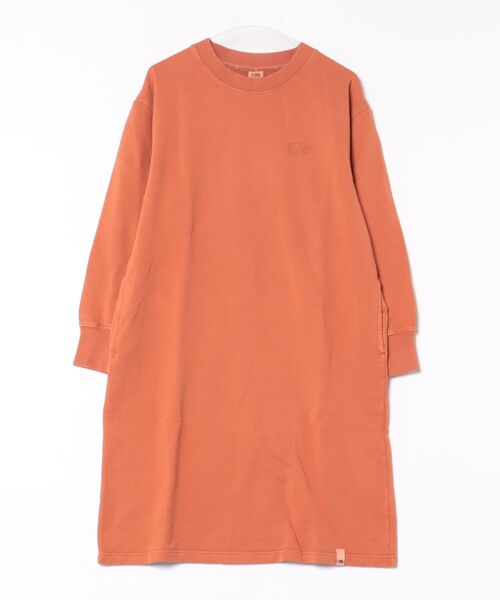 FRUIT OF THE LOOM(フルーツオブザルーム)の「/FRUIT OF THE LOOM/製品染め トレーナーワンピース(ワンピース・レディース・ホワイト/ピンク/レンガ・FREE)」の3枚目の写真