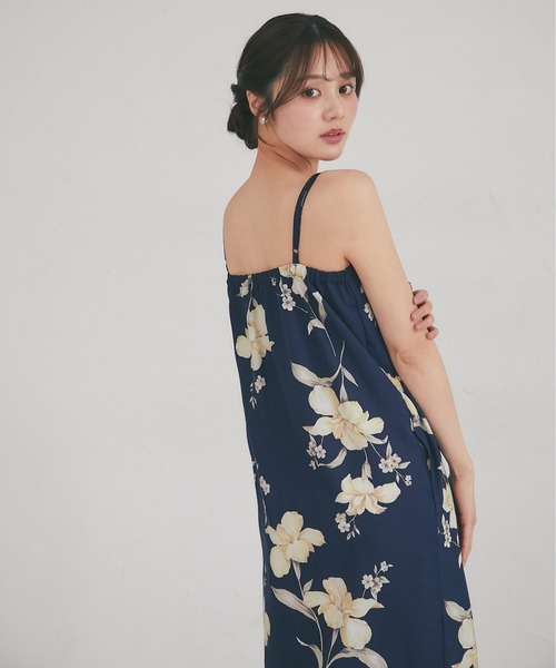 tocco closet（トッコ　クローゼット）の「【トップス＆ワンピース＆帯の３点セット】２ＷＡＹ♪フラワープリントセパレート浴衣（浴衣・レディース・ピンク/アイボリー/ネイビー・FREE）」の8枚目の写真