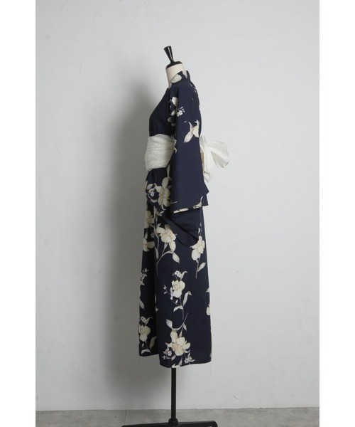 tocco closet（トッコ　クローゼット）の「【トップス＆ワンピース＆帯の３点セット】２ＷＡＹ♪フラワープリントセパレート浴衣（浴衣・レディース・ピンク/アイボリー/ネイビー・FREE）」の14枚目の写真