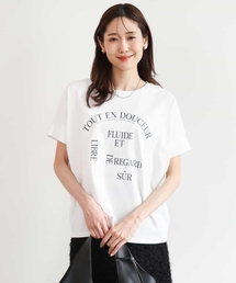 [UVカット/接触冷感/洗える]デザインロゴTシャツ