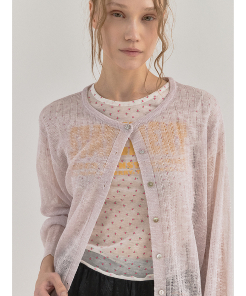 Sorry,Too Much Love(ソーリートゥーマッチラブ)の「Serena Knit Sunshine Cardigan_Lavender(カーディガン/ボレロ・レディース・その他・FREE)」の3枚目の写真