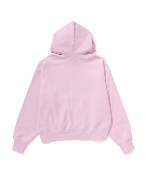 A BATHING APE（アベイシングエイプ）の「ABC CAMO CRYSTAL LOGO WIDE ZIP HOODIE（パーカー・レディース・ブラック/ピンク/グレー・MEDIUM/SMALL）」の6枚目の写真
