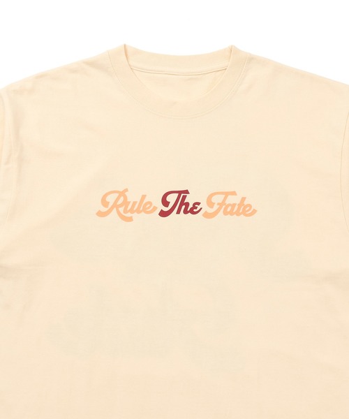 RULE THE FATE(ルールザフェイト)の「RTF LETTERING TEE/レタリングTシャツ(Tシャツ/カットソー・メンズ・ベージュ/ブラック・2/1/0)」の7枚目の写真