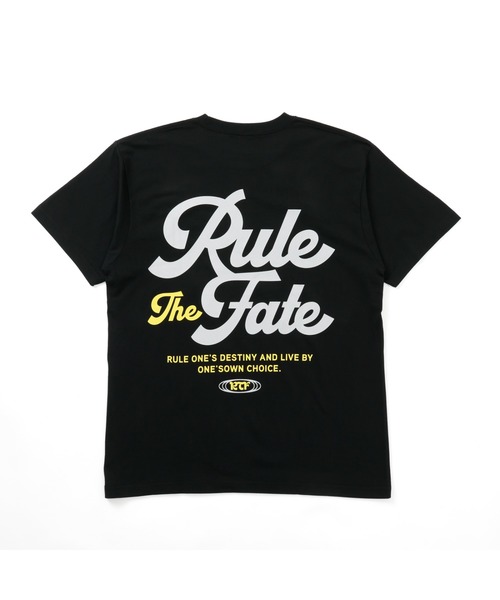 RULE THE FATE(ルールザフェイト)の「RTF LETTERING TEE/レタリングTシャツ(Tシャツ/カットソー・メンズ・ベージュ/ブラック・2/1/0)」の8枚目の写真