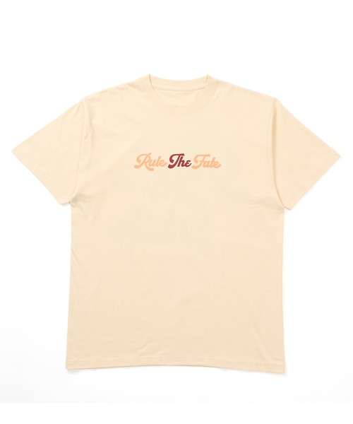 RULE THE FATE(ルールザフェイト)の「RTF LETTERING TEE/レタリングTシャツ(Tシャツ/カットソー・メンズ・ベージュ/ブラック・2/1/0)」の5枚目の写真