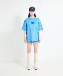 ボクシーサンダーグラフィックTシャツ(ブルー)