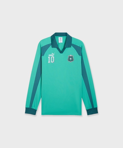PUMA(プーマ)の「PUMA ARCHIVE T7 DRILL LS TEE / 636815 秋服 冬服(Tシャツ/カットソー・メンズ・グリーン・L/XL)」の1枚目の写真