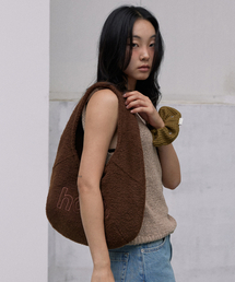 mini wool pebble bag (BR)