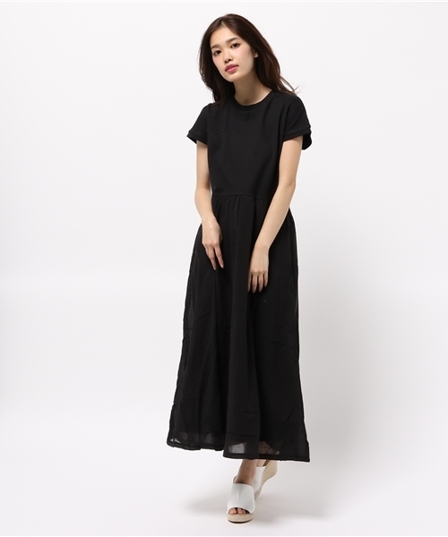 earth music&ecology（アースミュージックアンドエコロジー）の「【2016Summer】ドッキングマキシワンピース（ワンピース・レディース・ネイビー/ブラック/オリーブ・FREE）」の11枚目の写真