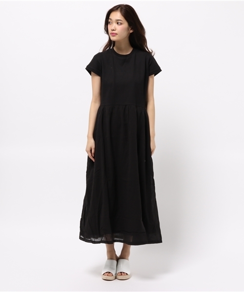 earth music&ecology（アースミュージックアンドエコロジー）の「【2016Summer】ドッキングマキシワンピース（ワンピース・レディース・ネイビー/ブラック/オリーブ・FREE）」の4枚目の写真