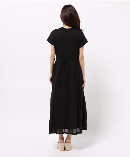 earth music&ecology（アースミュージックアンドエコロジー）の「【2016Summer】ドッキングマキシワンピース（ワンピース・レディース・ネイビー/ブラック/オリーブ・FREE）」の6枚目の写真