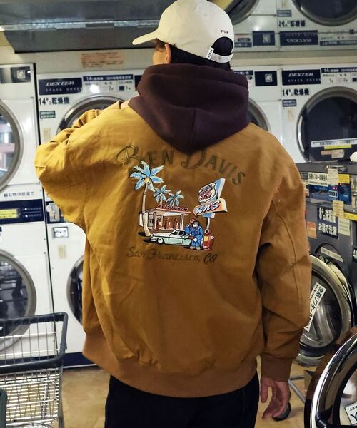 BENDAVIS】COTTON DUCK SOUVENIR JACKET / スーベニア 刺繍 フライト