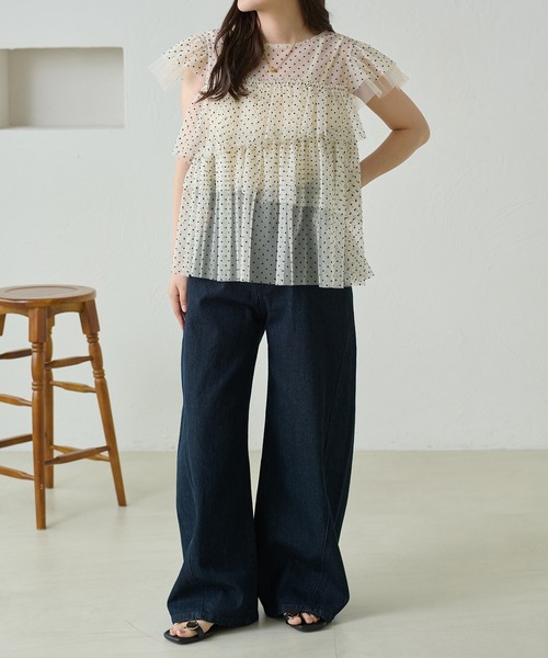 apres jour clair(アプレジュールクレア)の「【apres jour clair】アソートチュールティアードトップス(シャツ/ブラウス・レディース・ホワイト系その他/ブラウン系その他/アイボリー/ブラック/オレンジ系その他・フリー/X-LARGE)」の20枚目の写真