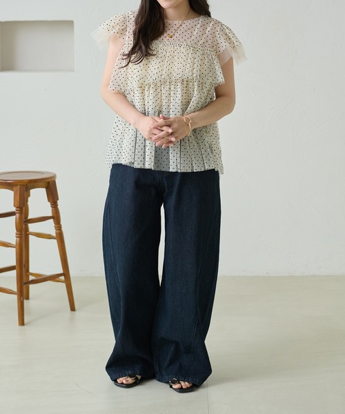 apres jour clair(アプレジュールクレア)の「【apres jour clair】アソートチュールティアードトップス(シャツ/ブラウス・レディース・ホワイト系その他/ブラウン系その他/アイボリー/ブラック/オレンジ系その他・フリー/X-LARGE)」の21枚目の写真