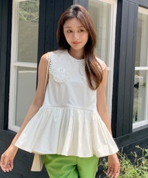 BIRTHDAY BASH（バースデイバッシュ）の「LACE COLLAR NS TOPS（レースカラーNSトップス）（シャツ/ブラウス）」