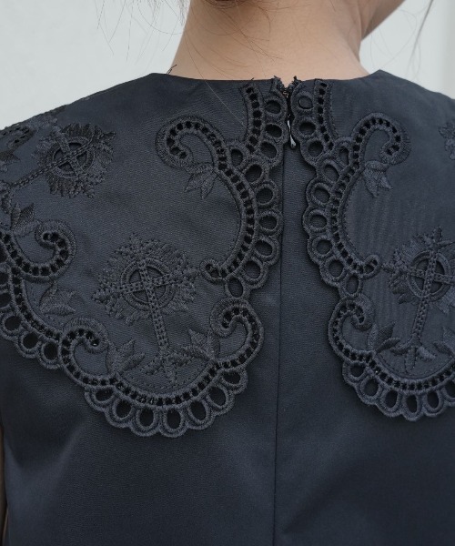 BIRTHDAY BASH(バースデイバッシュ)の「LACE COLLAR NS TOPS(レースカラーNSトップス)(シャツ/ブラウス・レディース・ブラック/ホワイト・MEDIUM/SMALL)」の20枚目の写真