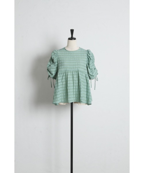 tocco closet(トッコ クローゼット)の「【ZOZO限定】シアーシャドーポコチェックブラウス(シャツ/ブラウス・レディース・オフホワイト/グリーン/ダークグレー・M)」の22枚目の写真