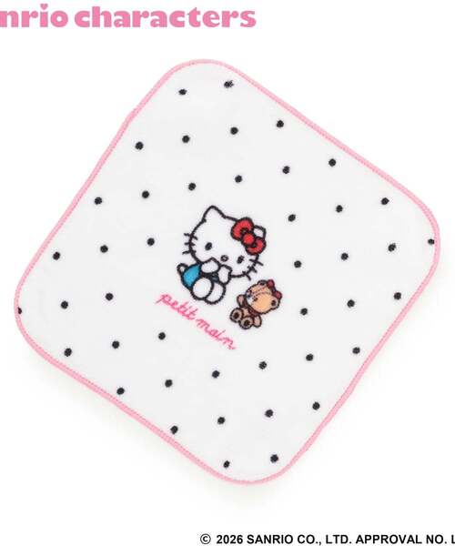 sanrio(サンリオ)の「【サンリオキャラクターズ】プリントハンカチ(その他小物・キッズ・サックスブルー/ライトピンク/アイボリー・F)」の1枚目の写真