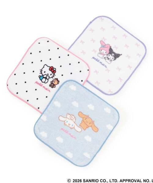 sanrio(サンリオ)の「【サンリオキャラクターズ】プリントハンカチ(その他小物・キッズ・サックスブルー/ライトピンク/アイボリー・F)」の6枚目の写真