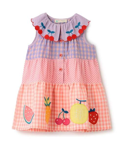 baby cheer(ベイビーチアー)の「フルーツワンピース(ワンピース・キッズ・ピンク・110cm/100cm/120cm/80cm/90cm)」の2枚目の写真