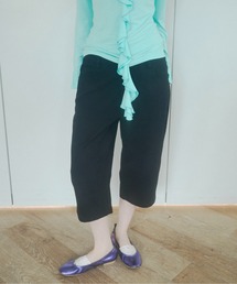 chernyy low-waist cotton capri pants / ローウエストコットンカプリパンツ