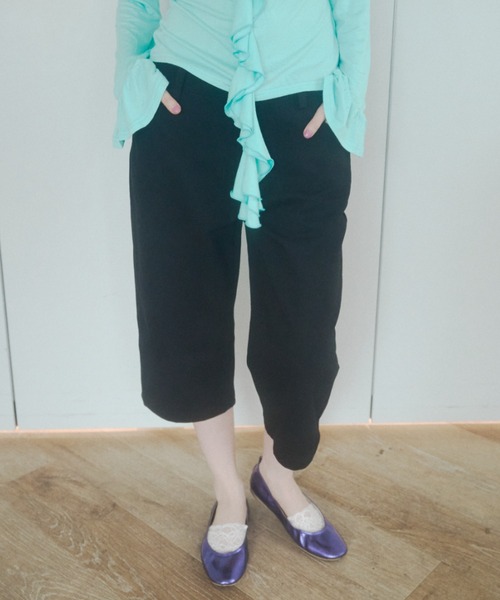 chernyy（チェルニー）の「chernyy low-waist cotton capri pants / ローウエストコットンカプリパンツ（その他パンツ・レディース・レオパード/ブラック・LARGE/MEDIUM/SMALL）」の16枚目の写真