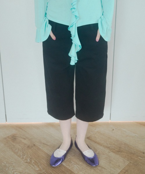 chernyy（チェルニー）の「chernyy low-waist cotton capri pants / ローウエストコットンカプリパンツ（その他パンツ・レディース・レオパード/ブラック・LARGE/MEDIUM/SMALL）」の17枚目の写真