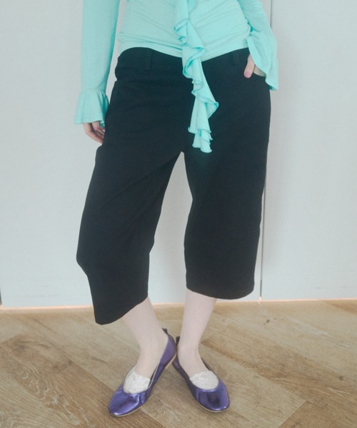 chernyy（チェルニー）の「chernyy low-waist cotton capri pants / ローウエストコットンカプリパンツ（その他パンツ・レディース・レオパード/ブラック・LARGE/MEDIUM/SMALL）」の18枚目の写真