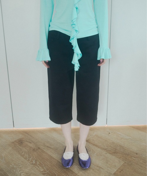 chernyy（チェルニー）の「chernyy low-waist cotton capri pants / ローウエストコットンカプリパンツ（その他パンツ・レディース・レオパード/ブラック・LARGE/MEDIUM/SMALL）」の15枚目の写真