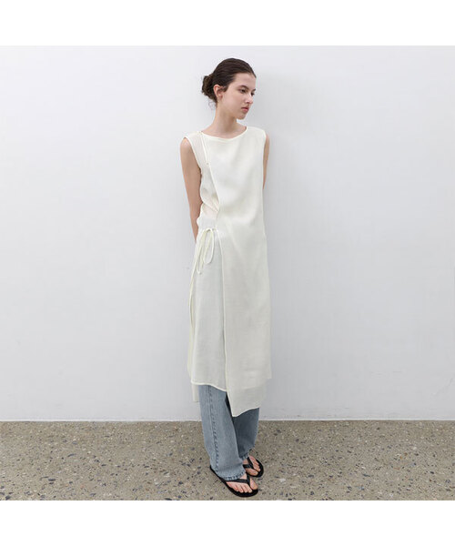 SHEER STRAP LAYERED DRESS (OP-6337)（ワンピース）｜ATELIER NAIN 