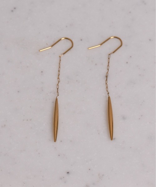 TONE SELECT GOODS(トーンセレクトグッズ)の「【Peony/ピオニー】ロングモチーフ ドロップピアス【アレルギー対応】(ピアス(両耳用)・レディース・シルバー/ゴールド・FREE)」の6枚目の写真