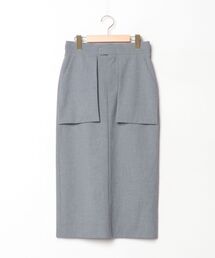 美品 HYKE ハイク ラミネート シアー スカート 2 Mサイズ カーキ 緑 ブランド古着】HYKE｜ハイクのスカート古着通販 - ZOZOUSED