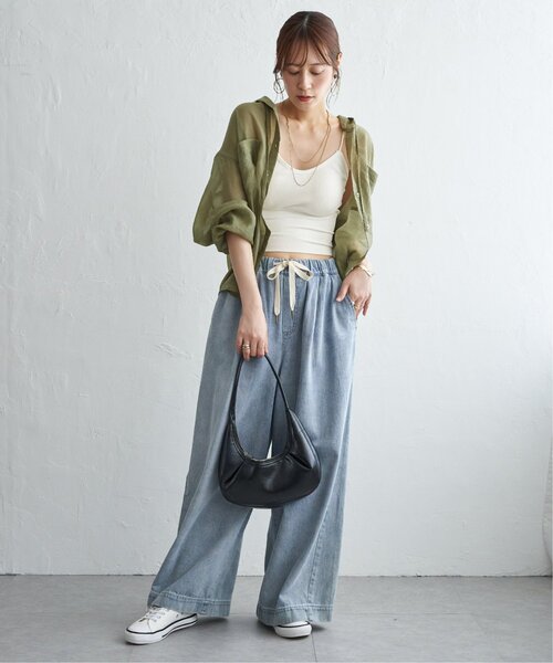 ikka(イッカ)の「シアーシャツパーカー(シャツ/ブラウス・レディース・ブラウン/カーキ/チャコール・L/M)」の14枚目の写真