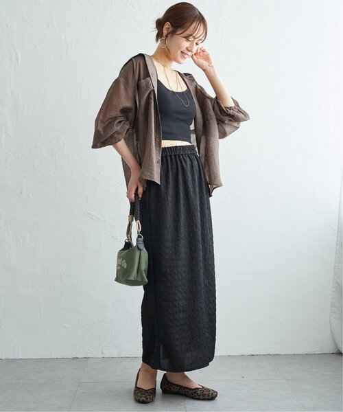 ikka(イッカ)の「シアーシャツパーカー(シャツ/ブラウス・レディース・ブラウン/カーキ/チャコール・L/M)」の20枚目の写真