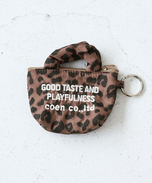coen（コーエン）の「【再入荷・新色登場】ロゴ刺繍ミニポーチキーホルダー（エコバッグ/サブバッグ・レディース・その他4/ブラック/オリーブ/シルバー/コバルトブルー/その他7・FREE）」の5枚目の写真