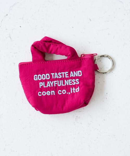 coen（コーエン）の「【再入荷・新色登場】ロゴ刺繍ミニポーチキーホルダー（エコバッグ/サブバッグ・レディース・その他4/ブラック/オリーブ/シルバー/コバルトブルー/その他7・FREE）」の6枚目の写真