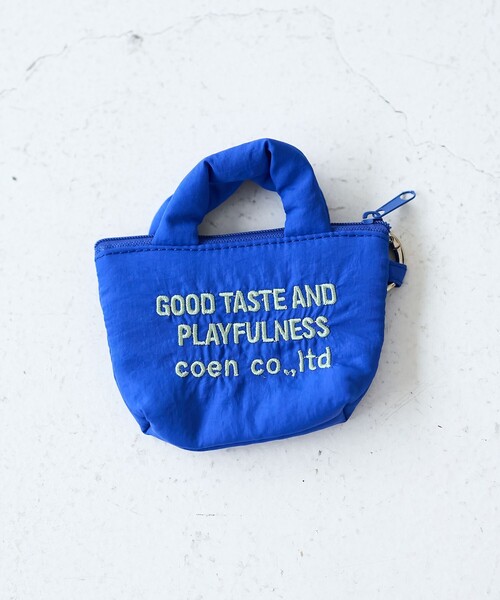 coen（コーエン）の「【再入荷・新色登場】ロゴ刺繍ミニポーチキーホルダー（エコバッグ/サブバッグ・レディース・その他4/ブラック/オリーブ/シルバー/コバルトブルー/その他7・FREE）」の4枚目の写真