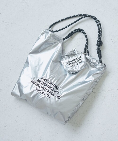 coen（コーエン）の「【再入荷・新色登場】ロゴ刺繍ミニポーチキーホルダー（エコバッグ/サブバッグ・レディース・その他4/ブラック/オリーブ/シルバー/コバルトブルー/その他7・FREE）」の7枚目の写真